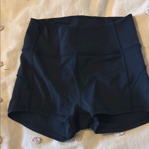Lululemon Women's Black High-Waisted Shorts